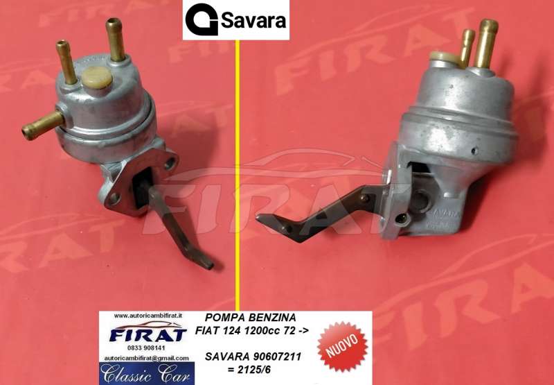 POMPA BENZINA FIAT 124 1200 72 -> (SAVARA)
